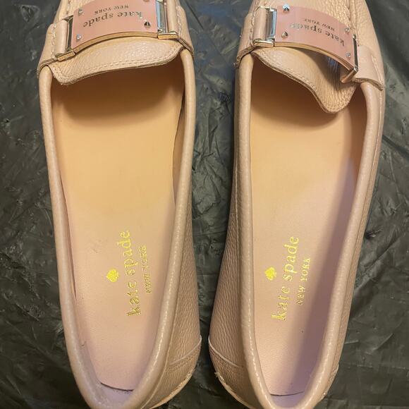 Kate Spade Chesire Leather Loafers - Women Size 7B - Pink - Picture 6 of 6